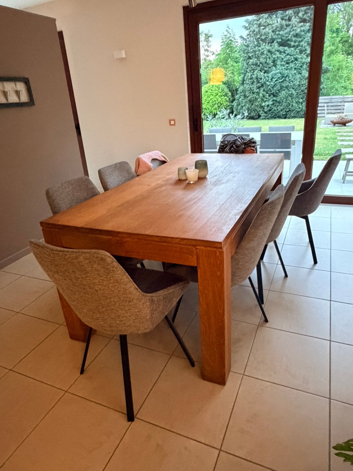 teak tafel, Ophalen, Teakhout, 50 tot 100 cm, Vijf personen of meer