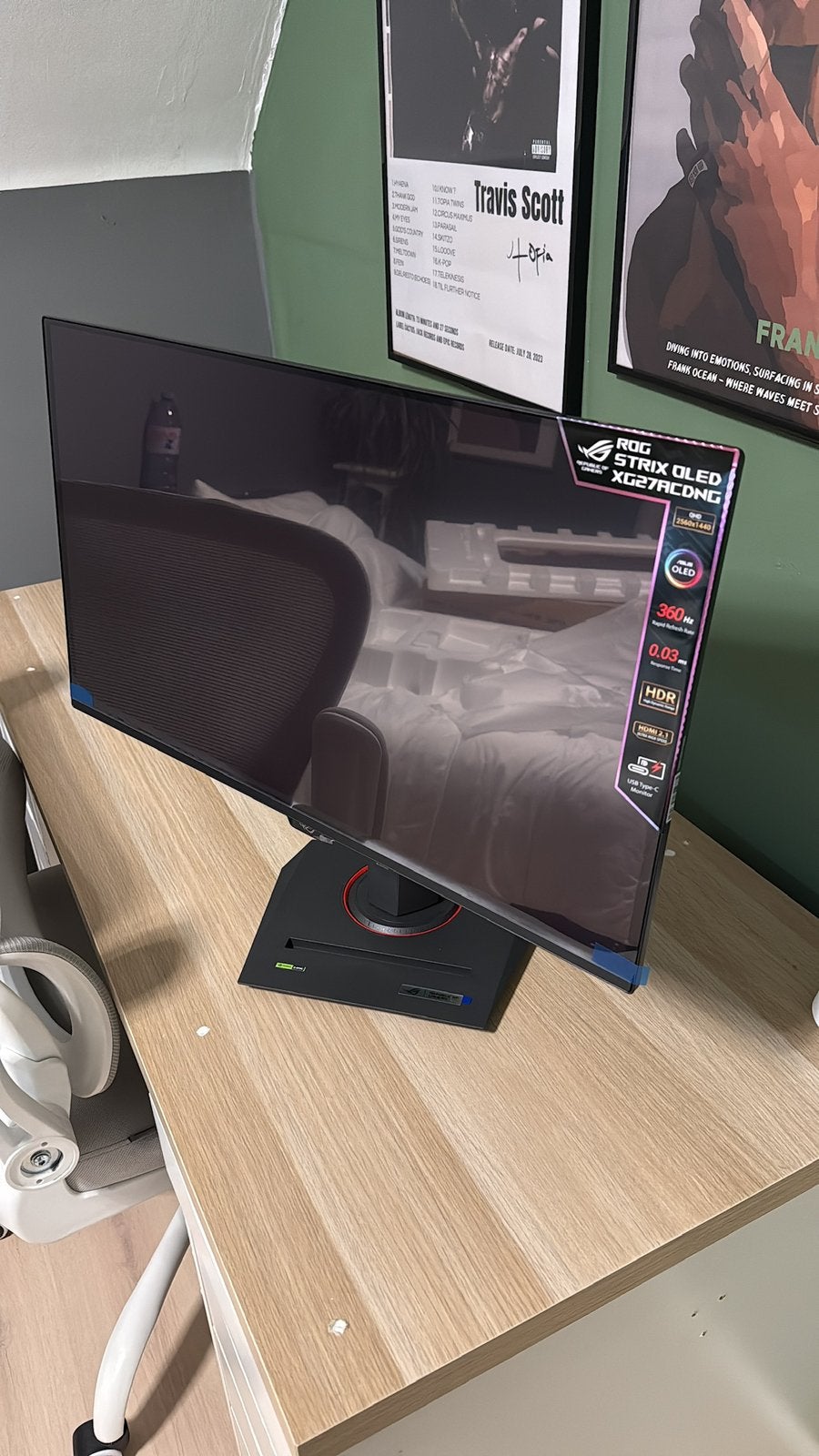 Asus qd oled 360hz monitor, Computers en Software, Monitoren, Ophalen, Zo goed als nieuw