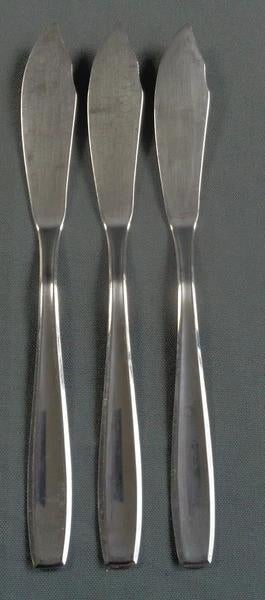 Lot de 3 couteaux à poisson SOLA DURBAN, couverts à poisson, Envoi, Comme neuf, Inox ou Chrome, Ensemble de couverts