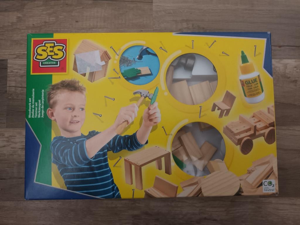 SES Creative - Kit de menuiserie, Enfants & Bébés, Jouets | Éducatifs & Créatifs, Enlèvement ou Envoi, Comme neuf, Découverte