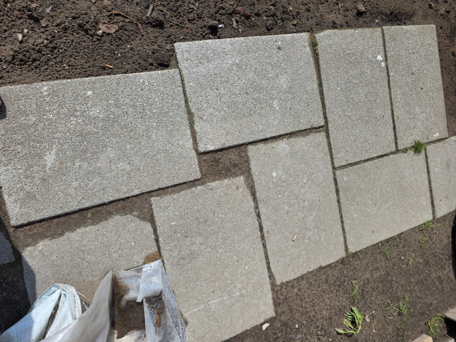 Te koop: 60x40 betontegel grijs, Ophalen