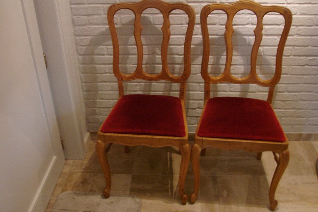 vintage: 6 eetkamer stoelen LOUIS XVI, Antiek en Kunst, Ophalen