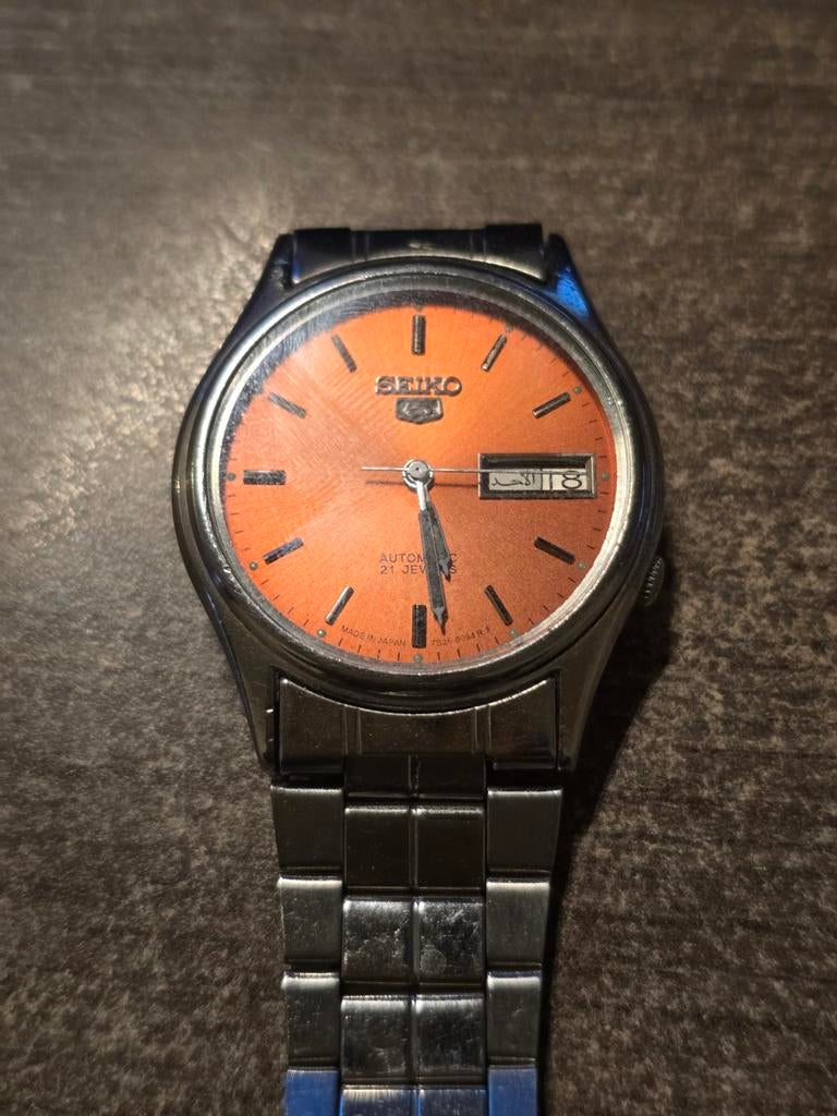 Seiko 5 Automatic horloge, Handtassen en Accessoires, Horloges | Antiek, Ophalen of Verzenden, Seiko