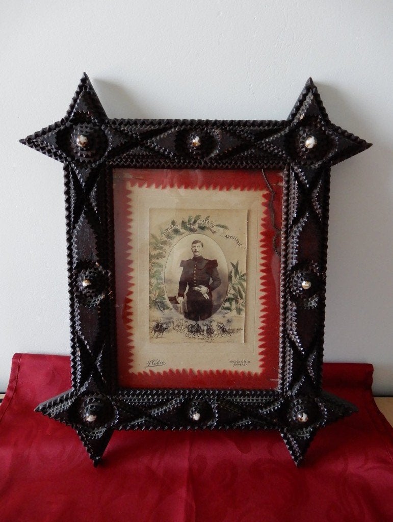 Œuvre d'art unique de Tramp Art - Soldat d'artillerie belge, Enlèvement ou Envoi, Armée de terre, Objet d'art