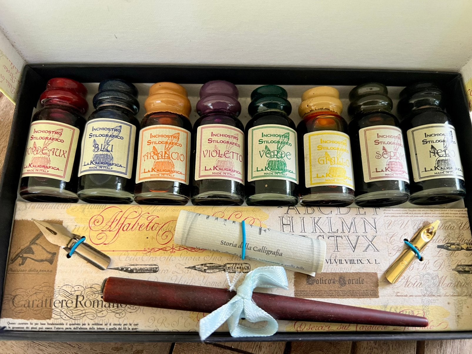 Set de calligraphie italienne de luxe., Hobby & Loisirs créatifs, Enlèvement, Comme neuf