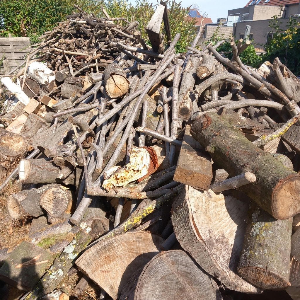Brandhout  eik, 6 m³ of meer, Ophalen, Eikenhout, Blokken
