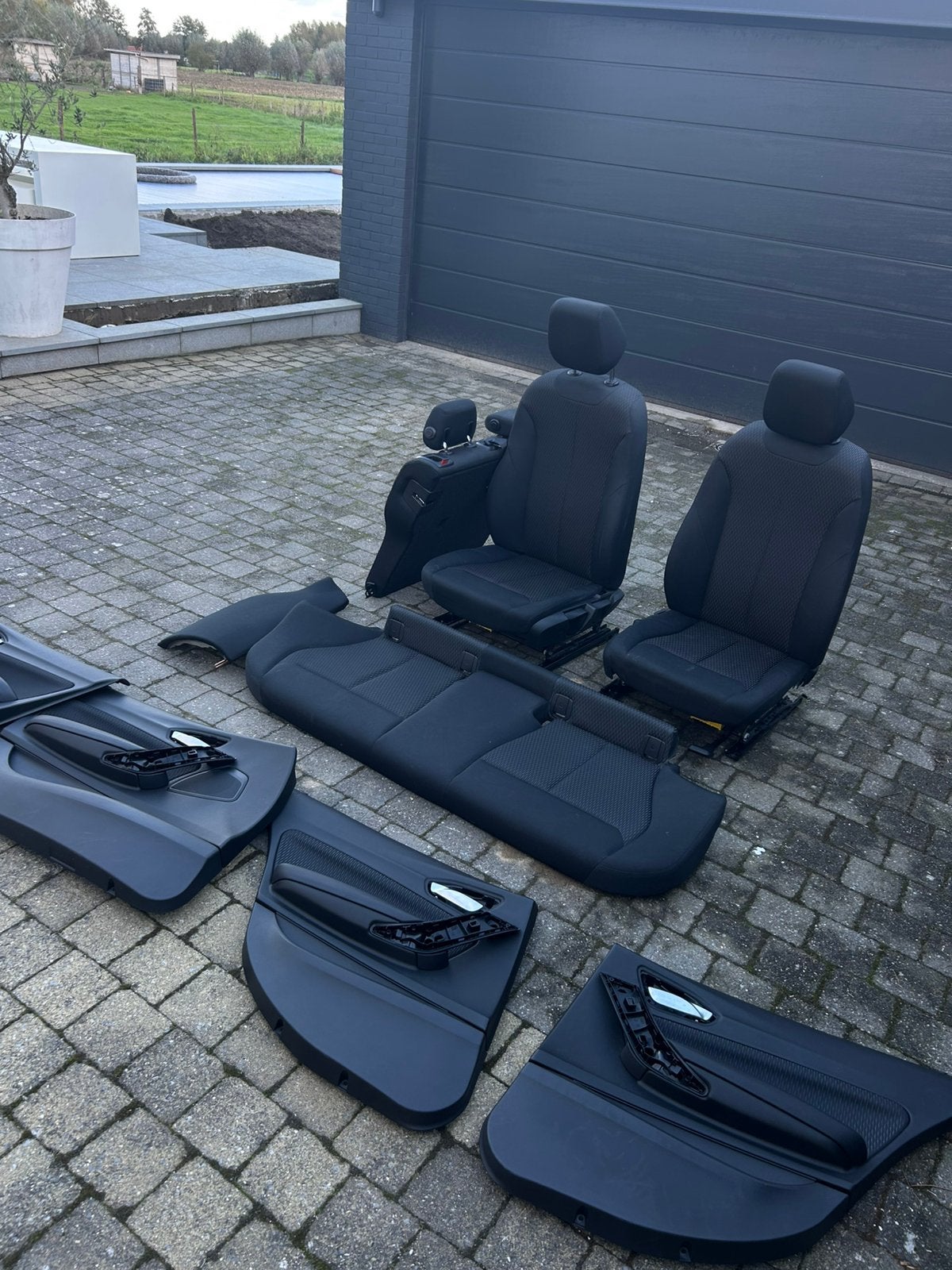Zwart intereur bmw 118i f20 lci, Ophalen, BMW