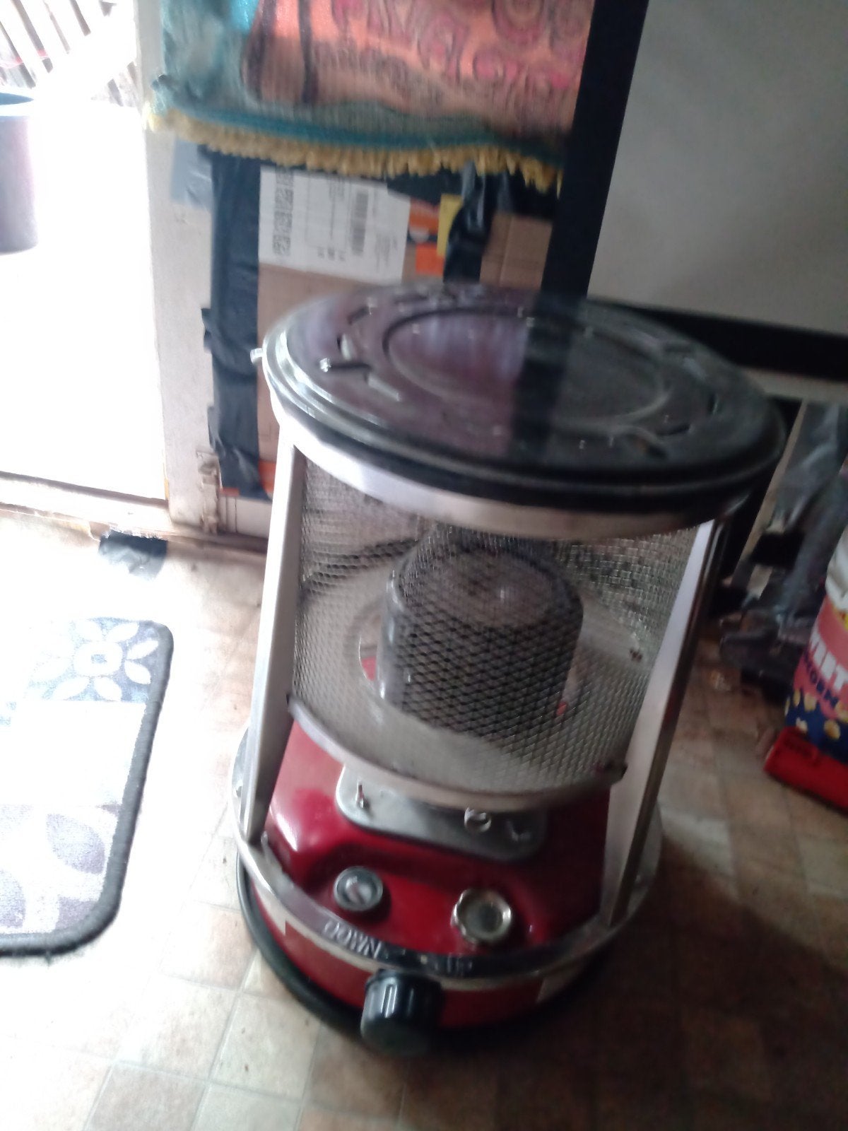 Nieuw een keer gebruik kan zien de wiel is nieuw, Huis en Inrichting, Kachels, Ophalen, Overige brandstoffen