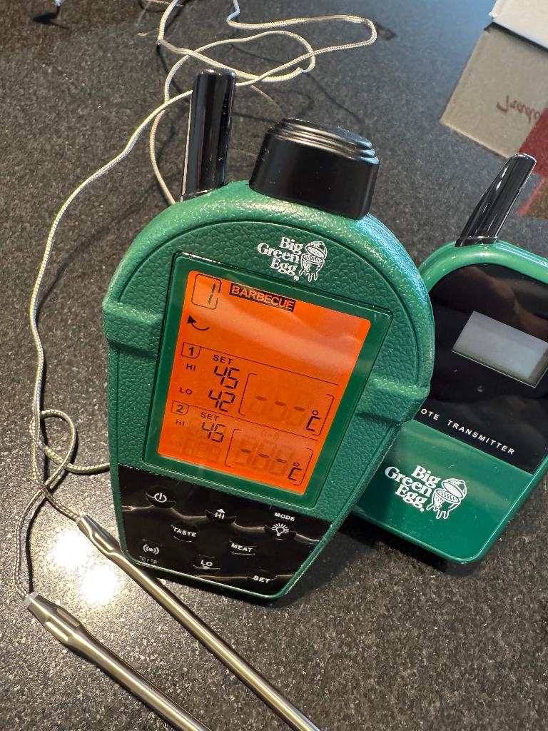 Big Green Egg Dual-probe remote thermometer, Enlèvement, Comme neuf, Big Green Egg