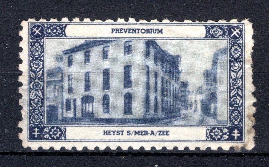 Vignet Preventorium HEYST S/MER  zonder gom, Ophalen of Verzenden, Postfris, Zonder gom