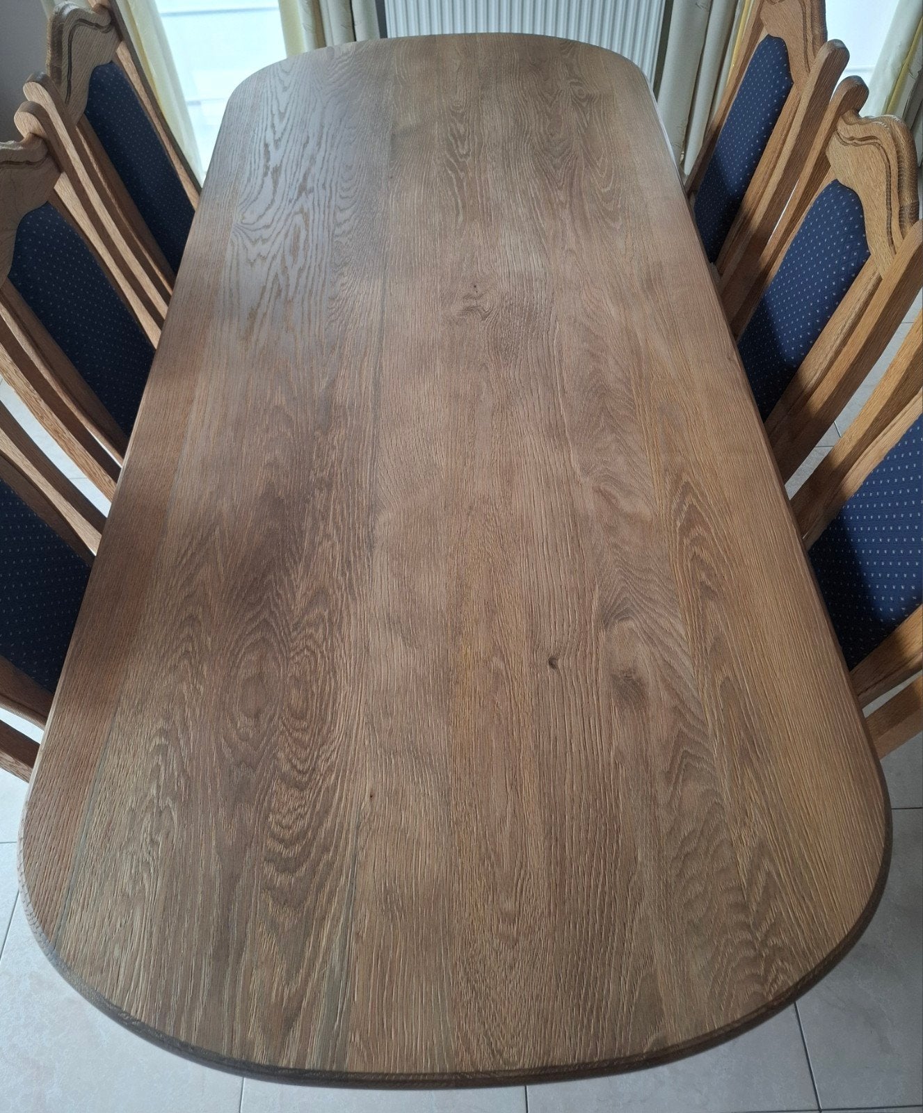 Eiken eettafel 200x90, Huis en Inrichting, Ophalen