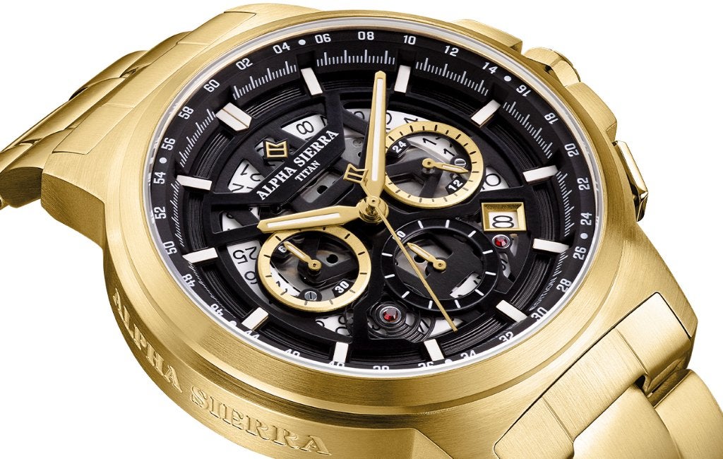 Alpha Sierra Titan G04 SEIKO Limited edition t.w.v € 399-,, Enlèvement ou Envoi, Étanche, Neuf, Noir