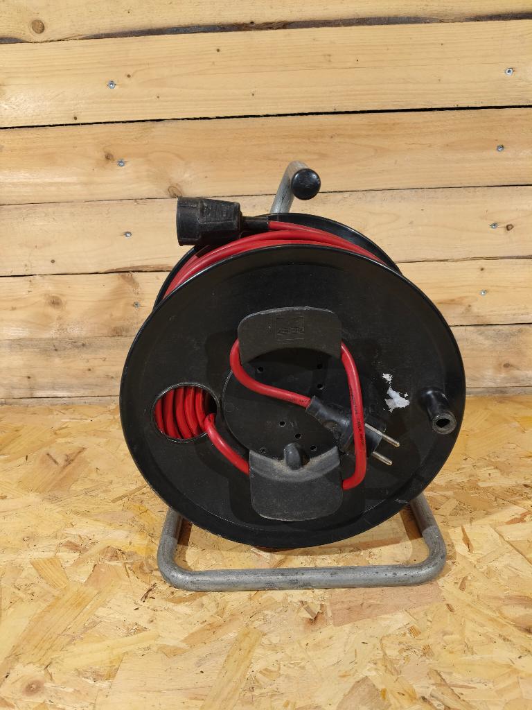 Allonge – Rallonge Electrique sur enrouleur – 40M., Bricolage & Construction, Électricité & Câbles, Comme neuf, Câble ou Fil électrique