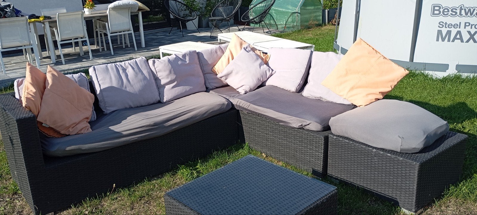 loungeset voor buiten, Tuin en Terras, Ophalen, Wicker, Loungeset