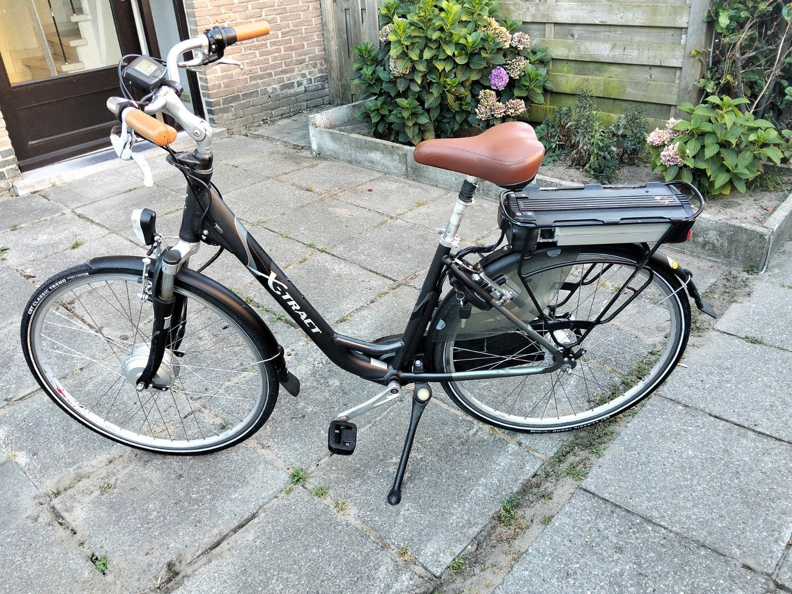 Elektrische damesfiets, Gebruikt, Velgrem, 47 tot 50 cm, Versnellingen