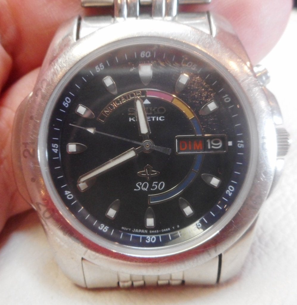 54) Seiko Kinetic SQ 50 automatic generating, Bijoux, Sacs & Beauté, Pierres précieuses, Utilisé, Envoi