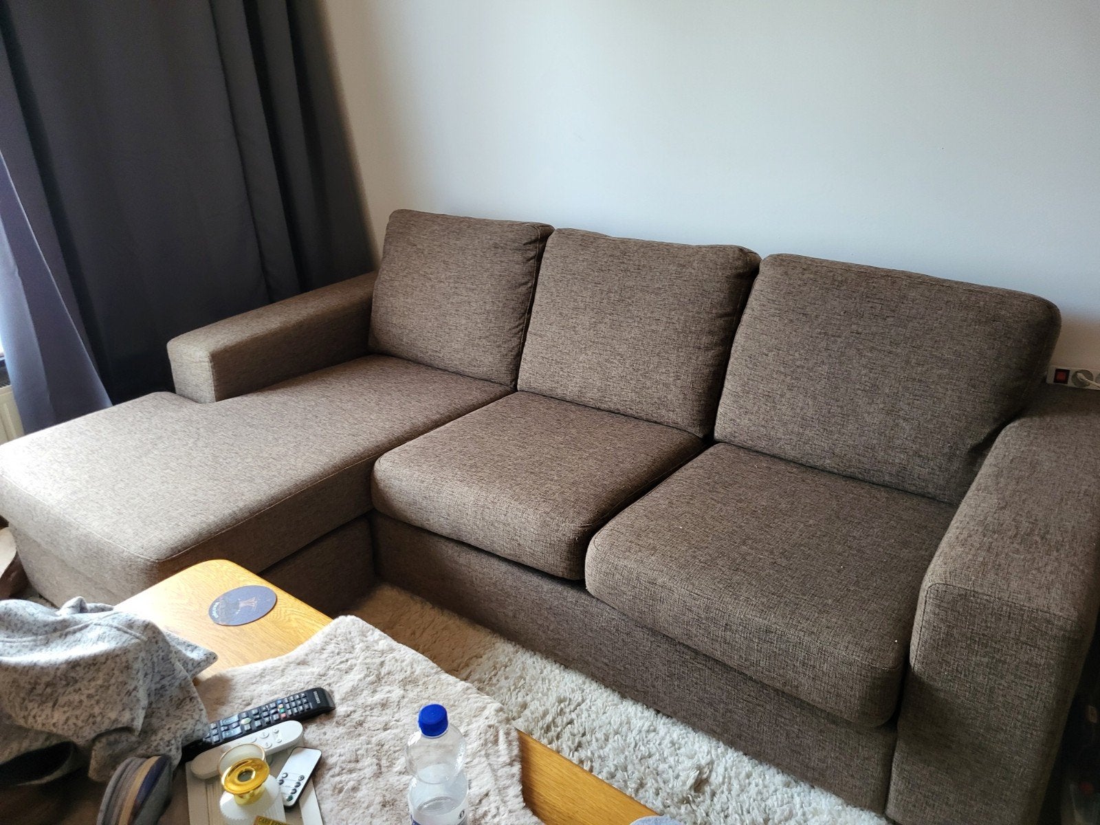 3 zitsbank met lounge gedeelte, Ophalen
