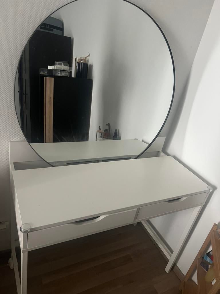 Miroir, Maison & Meubles, Bureaux, Comme neuf, IKEA, Verre, Enlèvement