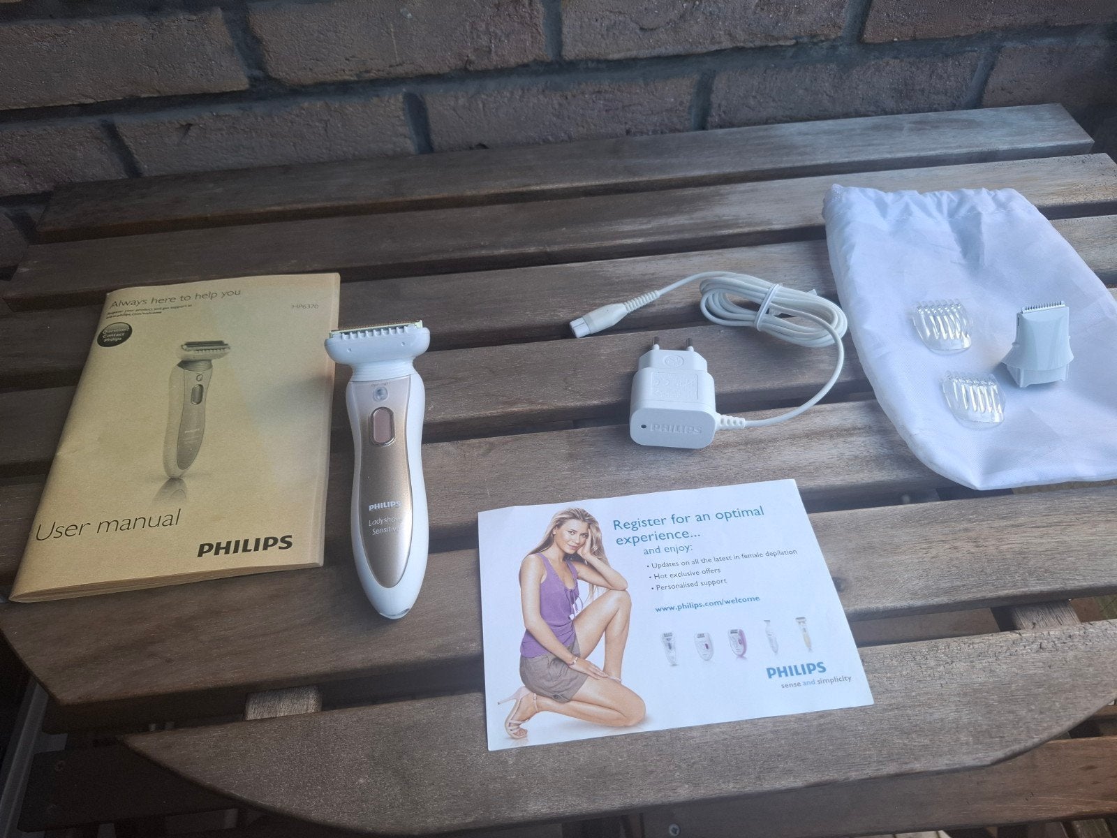 ladyshave philips  onderdelen, Ophalen
