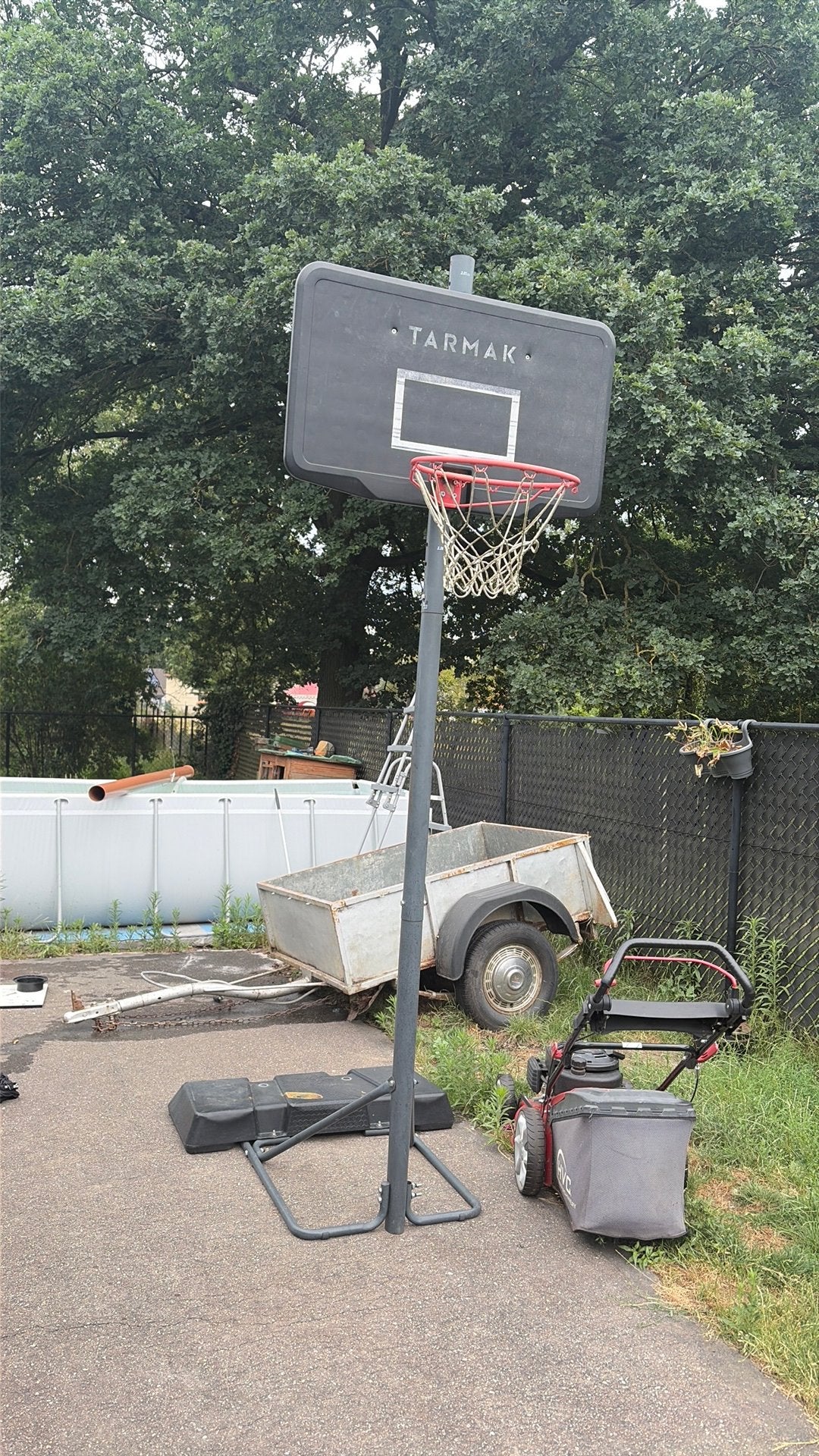 Basketbal ring, Sport en Fitness, Ophalen, Zo goed als nieuw, Ring, Bord of Paal