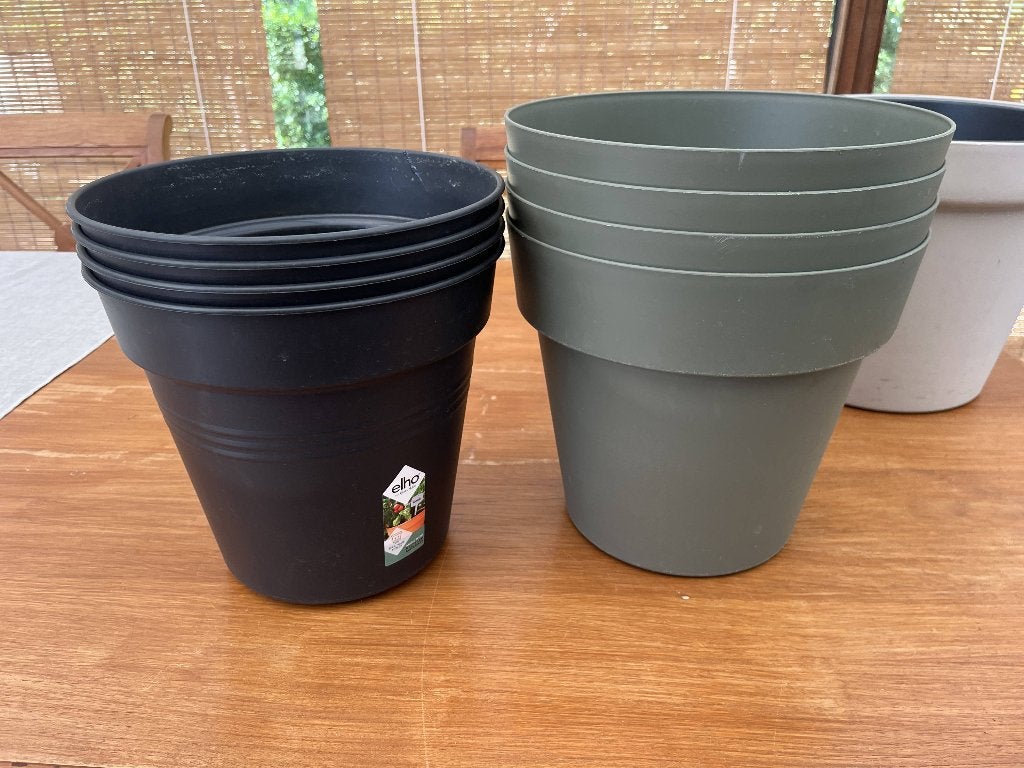 set van binnen en buiten sierpotten, Tuin en Terras, Kweekspullen, Ophalen, Gebruikt