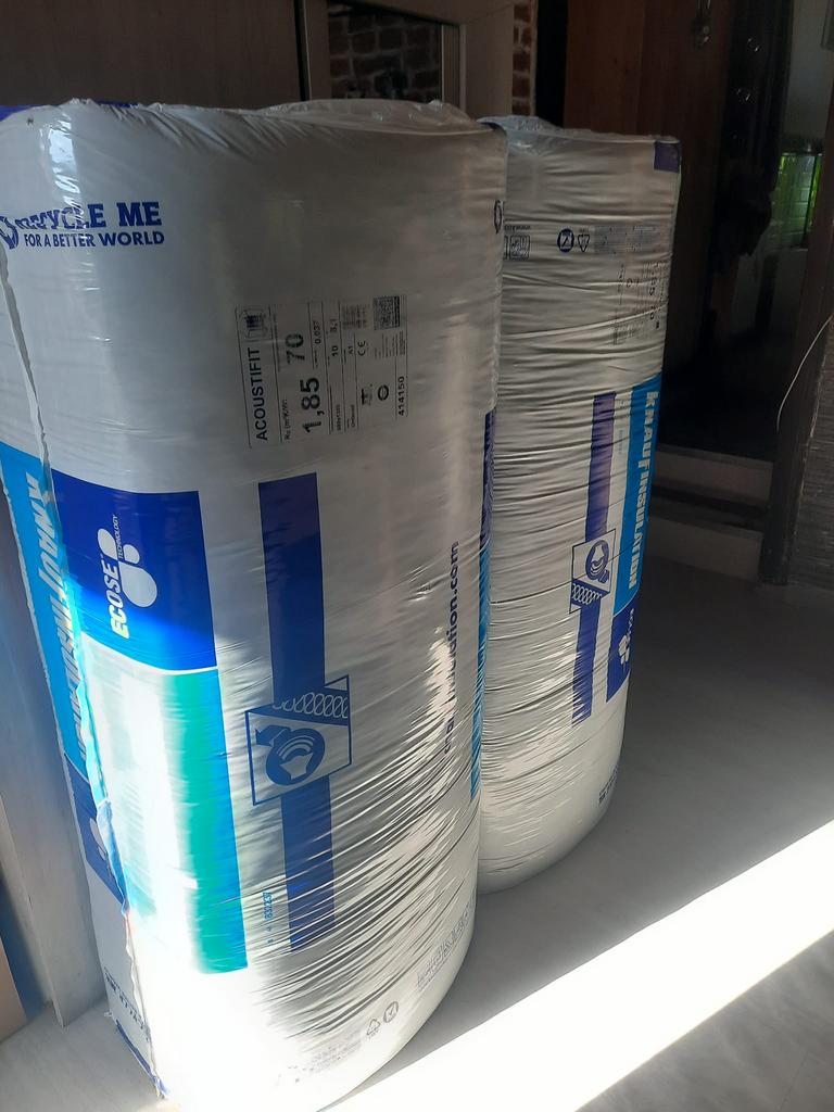 Isolant knauf, 15 m² ou plus, Laine de verre, Comme neuf, Enlèvement