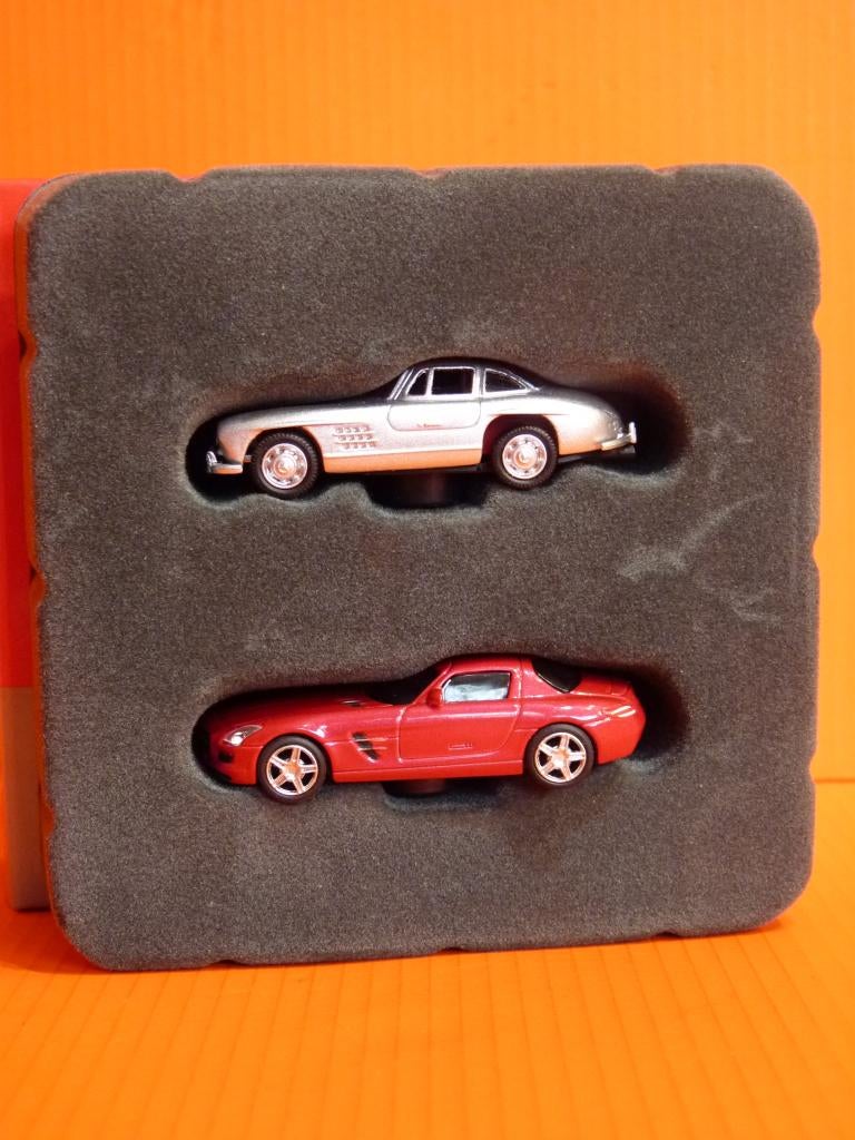 Schuco - Magneetset Mercedes-Benz 300SL & SLS AMG - 1:87, Overige merken, Gelijkstroom of Wisselstroom, Overige typen, Nieuw
