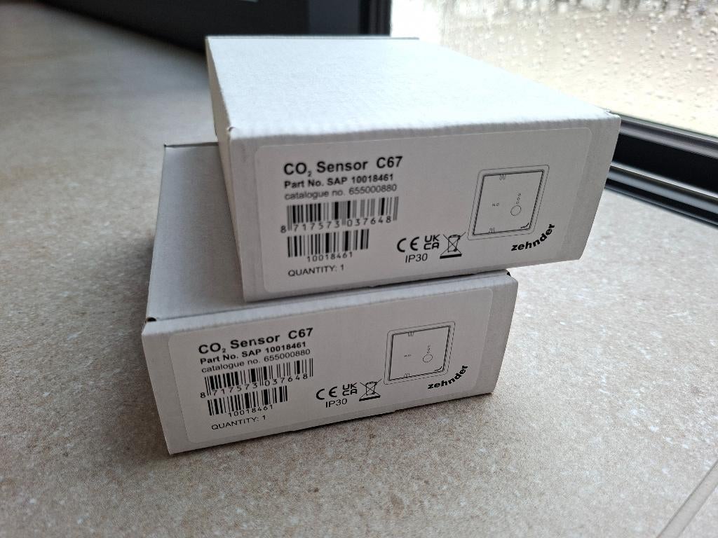 Zehnder CO2-sensor C67 ComfoNet (Inbouw) NIEUW, Enlèvement ou Envoi, Neuf