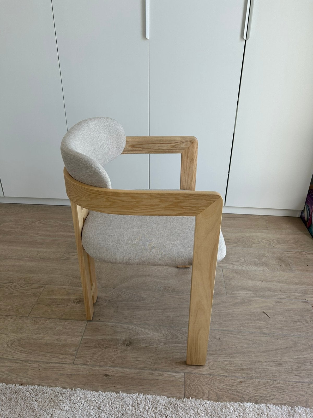NIEUW ‼️ Design eetkamerstoelen – Hout & Beige, Ophalen, Japandi, Overige kleuren, Nieuw