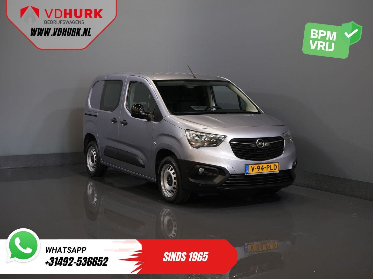 Opel Combo 1.2 Turbo BENZINE 3Pers./ Carplay/ Navi/ Camera/, Argent ou Gris, Achat, Entreprise, Opel