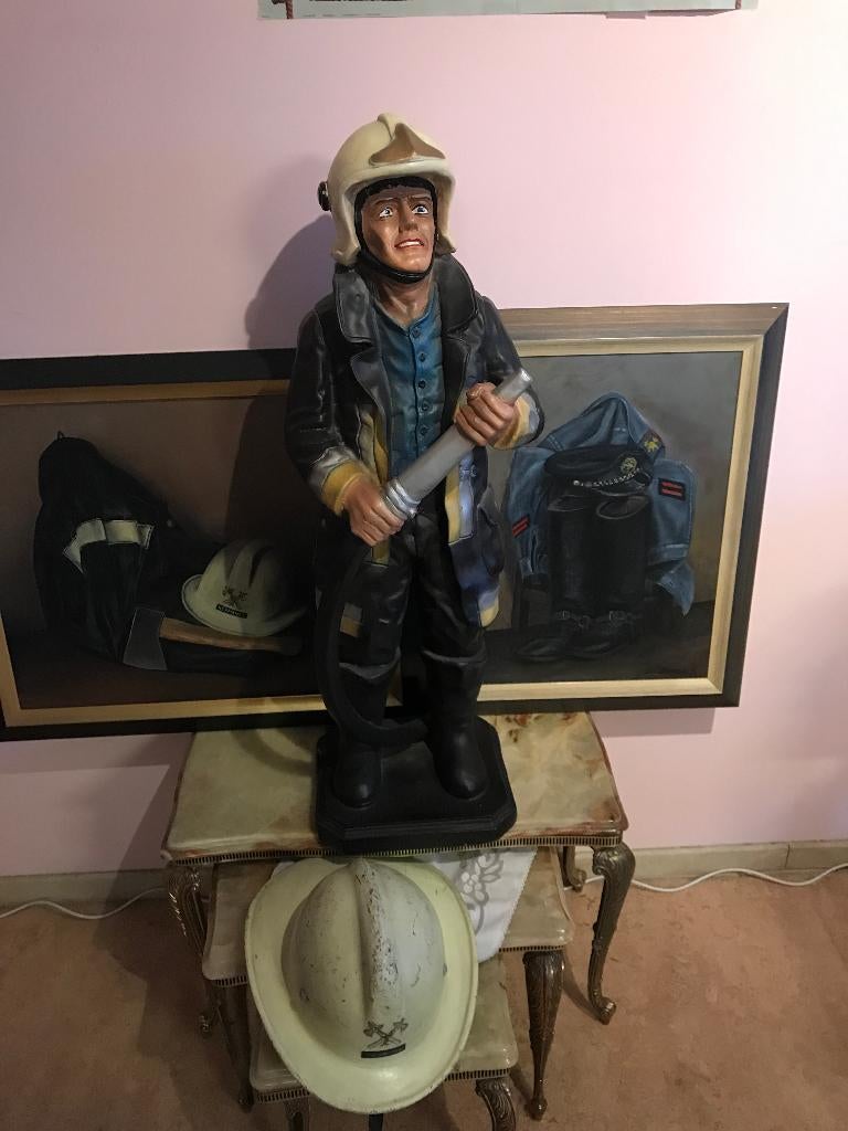 brandweerman  plus helm, Verzamelen, Ophalen, Gebruikt, Overige typen