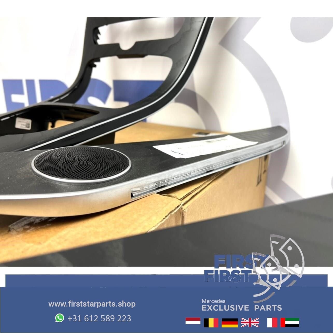 W205 AMG lijsten SET zwart ESSEN HOUT Mercedes C Klasse 2018, Gebruikt, -, Ophalen of Verzenden, -