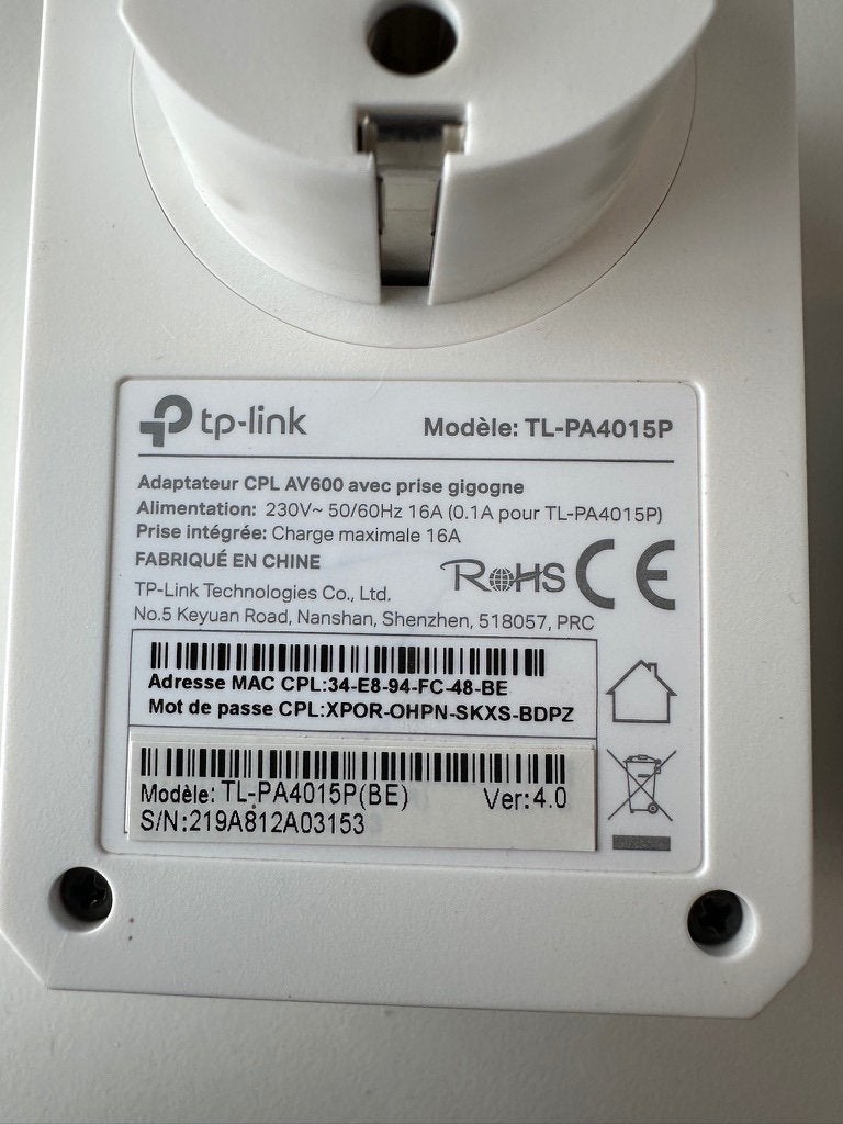 TP-Link TL-PA4015P Powerline Kit AV600 - Nieuw, Ophalen, Zo goed als nieuw, TP link