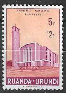 Ruanda-Urundi 1961 - Yvert 229 - Kathedraal Usumbura (ZG), Verzenden, Postfris