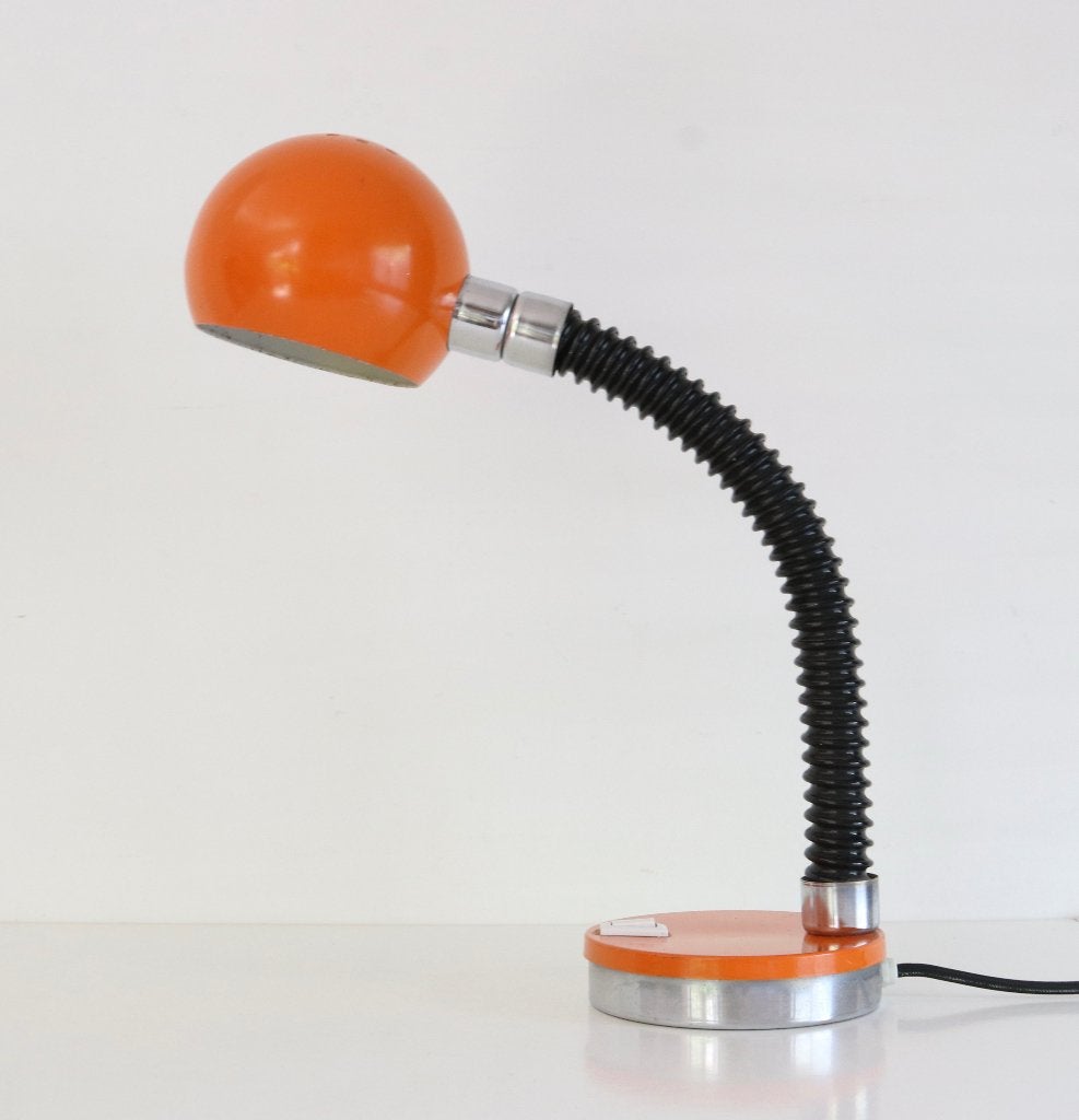 Oranje vintage Space Age lamp, Ophalen of Verzenden, Huis en Inrichting