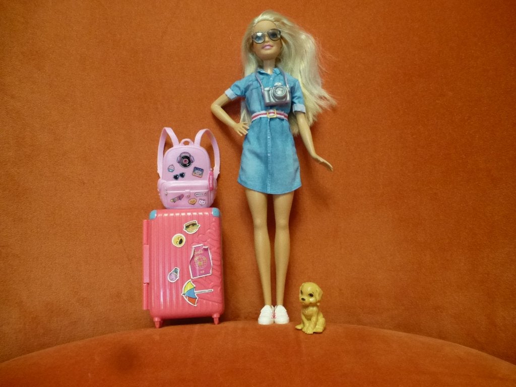 Barbie-reiziger, Kinderen en Baby's, Speelgoed | Poppen, Ophalen of Verzenden, Gebruikt, Barbie