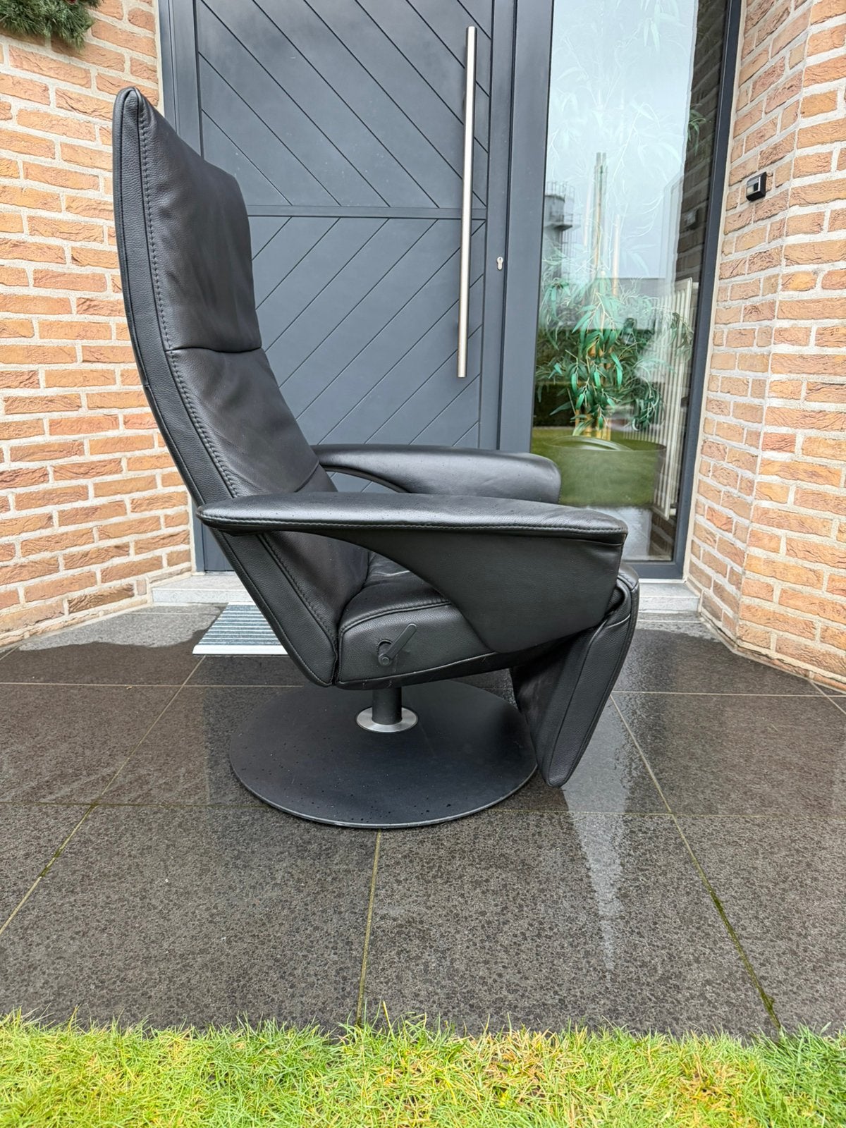 Jori Felini relax Medi Mono-move, Zwart leder, Huis en Inrichting, Ophalen of Verzenden, Durlet leolux rolf benz natuzzi minotti xooon hukla stressless