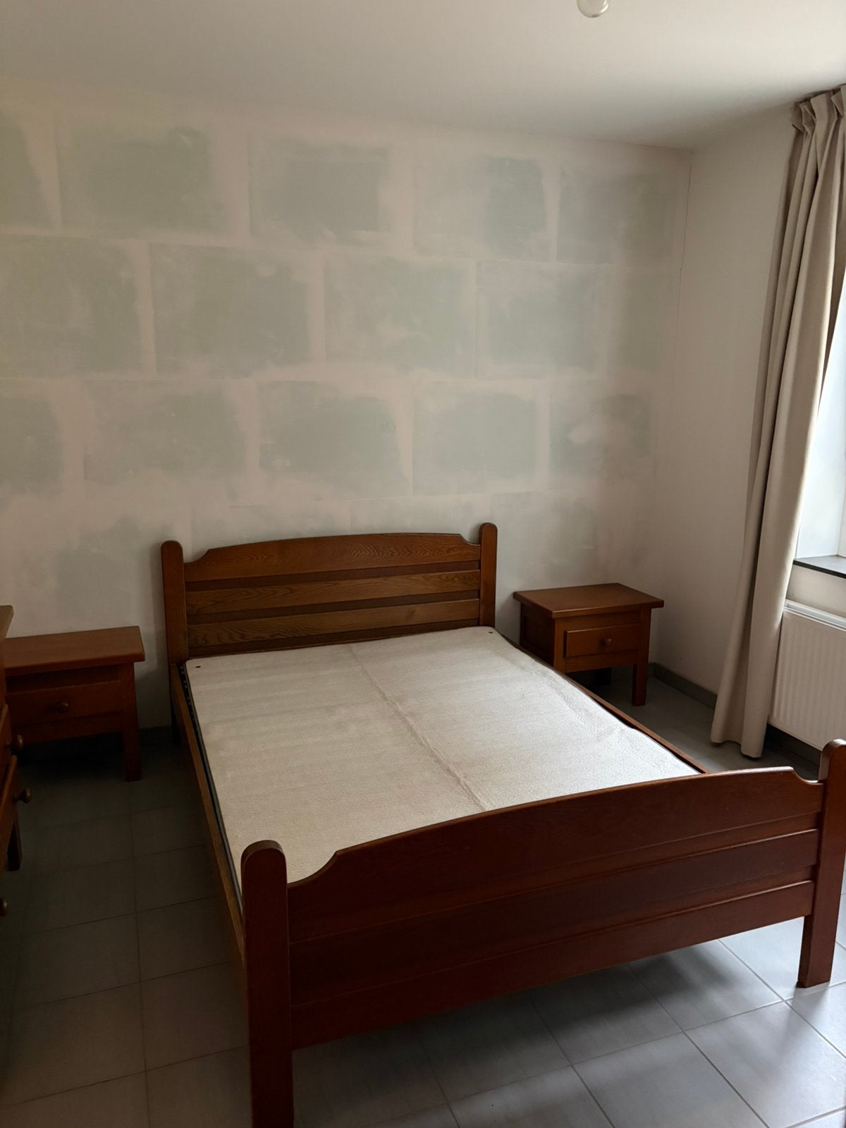 Slaapkamer massief eik, Huis en Inrichting, Slaapkamer | Complete slaapkamers, Ophalen, Zo goed als nieuw