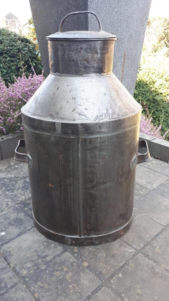 Boîte vintage en métal galvanisé - 68 cm - forme spéciale, Antiquités & Art, Enlèvement ou Envoi