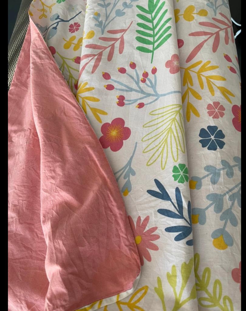 Housse de couette 1 pers, Enlèvement ou Envoi, Rose, Housse de couette, Une personne