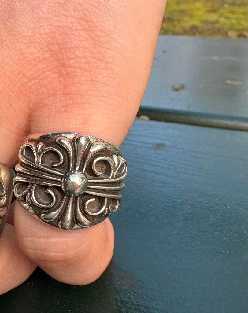 Chrome Hearts Ring, Gebruikt, Ophalen of Verzenden, 17 tot 18, Dame of Heer