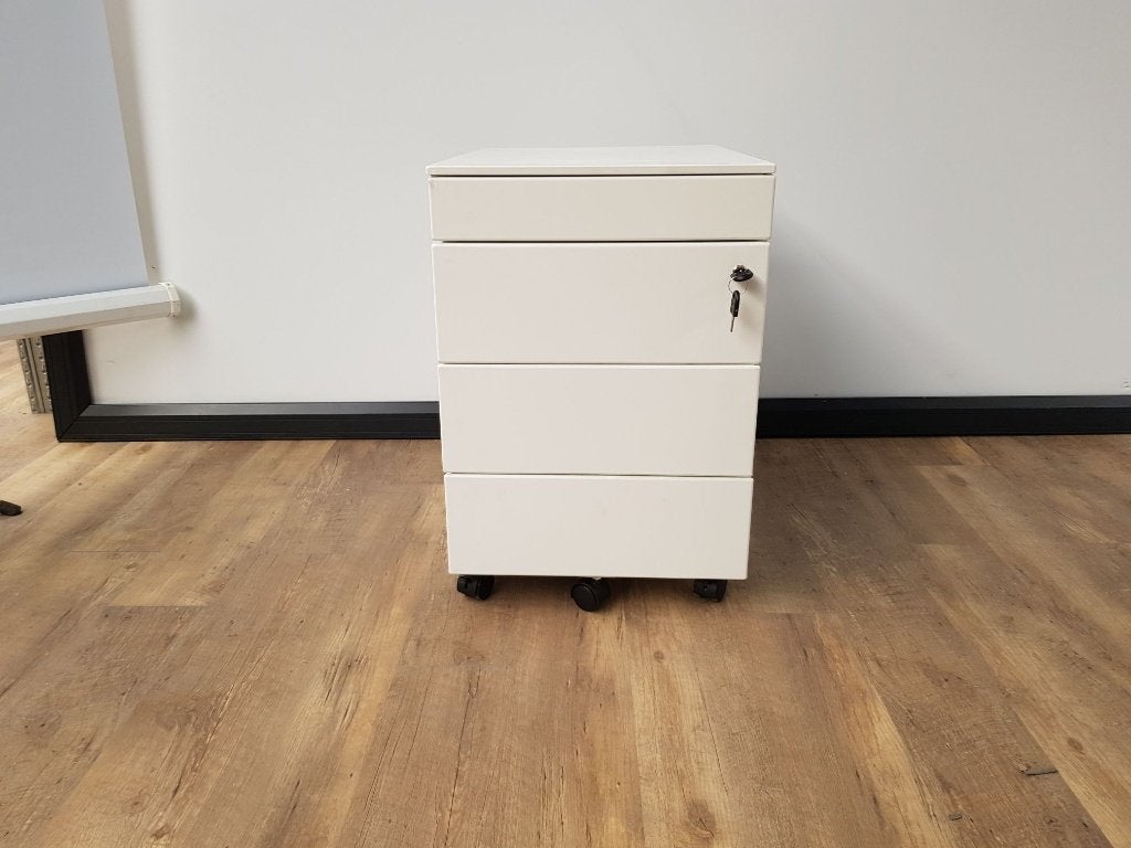 Metalen ladeblok + pennenlade (wit), Ophalen