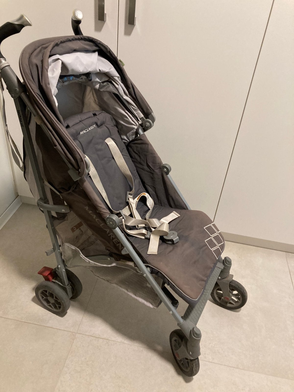Buggy McLaren Techno XT met regenhoes, Ophalen, Gebruikt, Maclaren, Verstelbare rugleuning