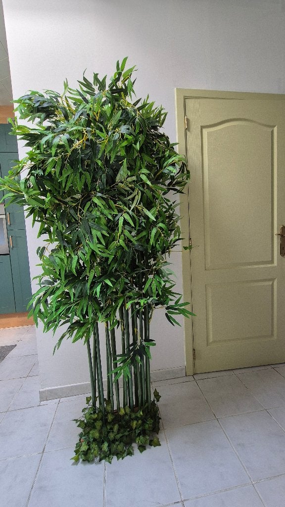 Grand bambou entièrement artificiel 195 cm, Enlèvement