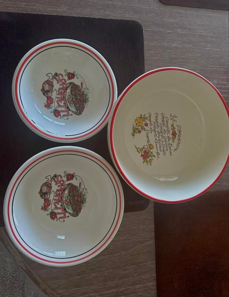 Ensemble de bols à spaghettis vintage (3 pièces), Enlèvement