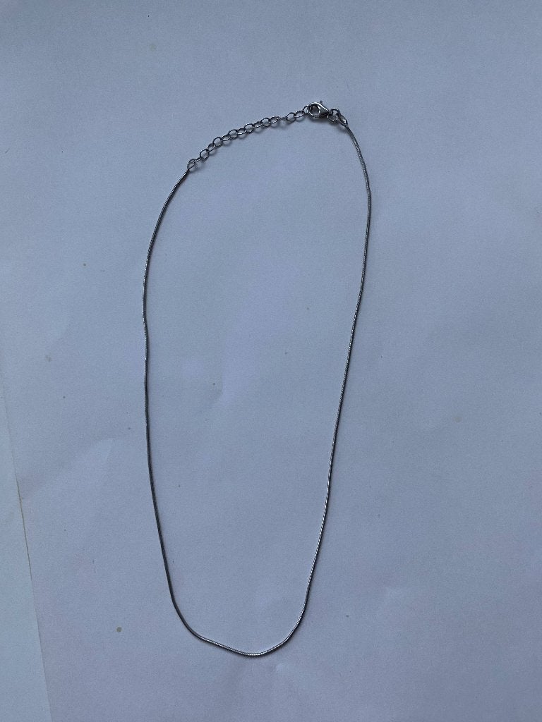 collier argent 925, Bijoux, Sacs & Beauté, Colliers, Enlèvement, Utilisé, Argent, Argent