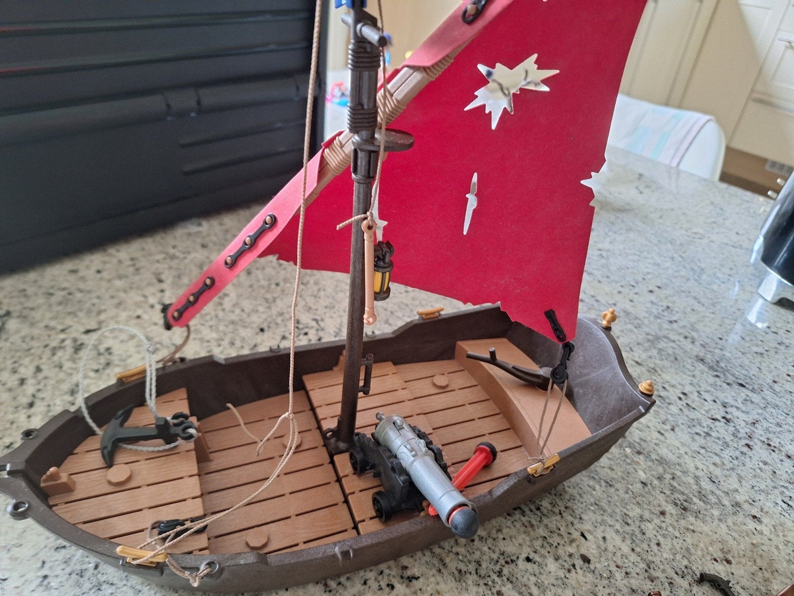 Bateau pirate Playmobil complet, Enlèvement ou Envoi, Utilisé, Kit complet, Bateau