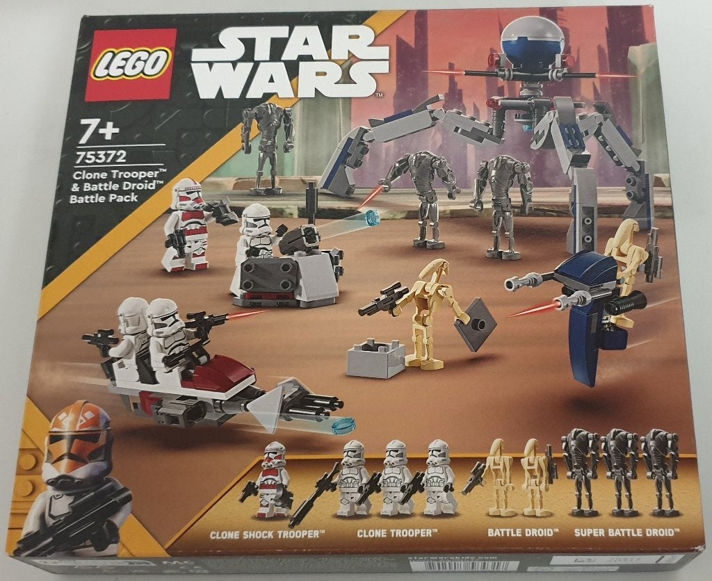 LEGO 75372 Clone Trooper & Battle Droid – Battle Pack - NEUF, Neuf, Lego, Ensemble complet, Pièces supplémentaires incluses