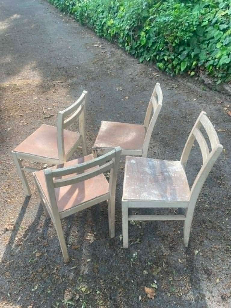 4 sièges, Enlèvement, Utilisé, Quatre, Bois