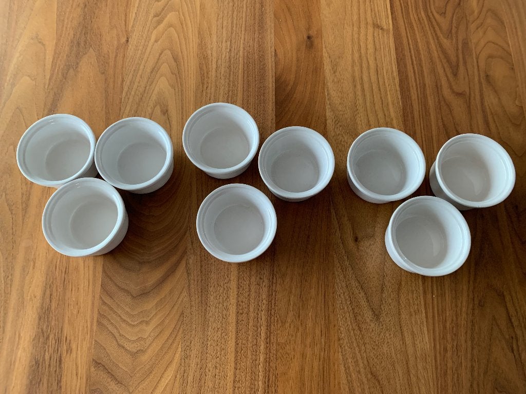 À l'état neuf, 9 bols ignifuges, Maison & Meubles, Cuisine | Vaisselle, Enlèvement ou Envoi, Comme neuf, Récipient(s), Porcelaine